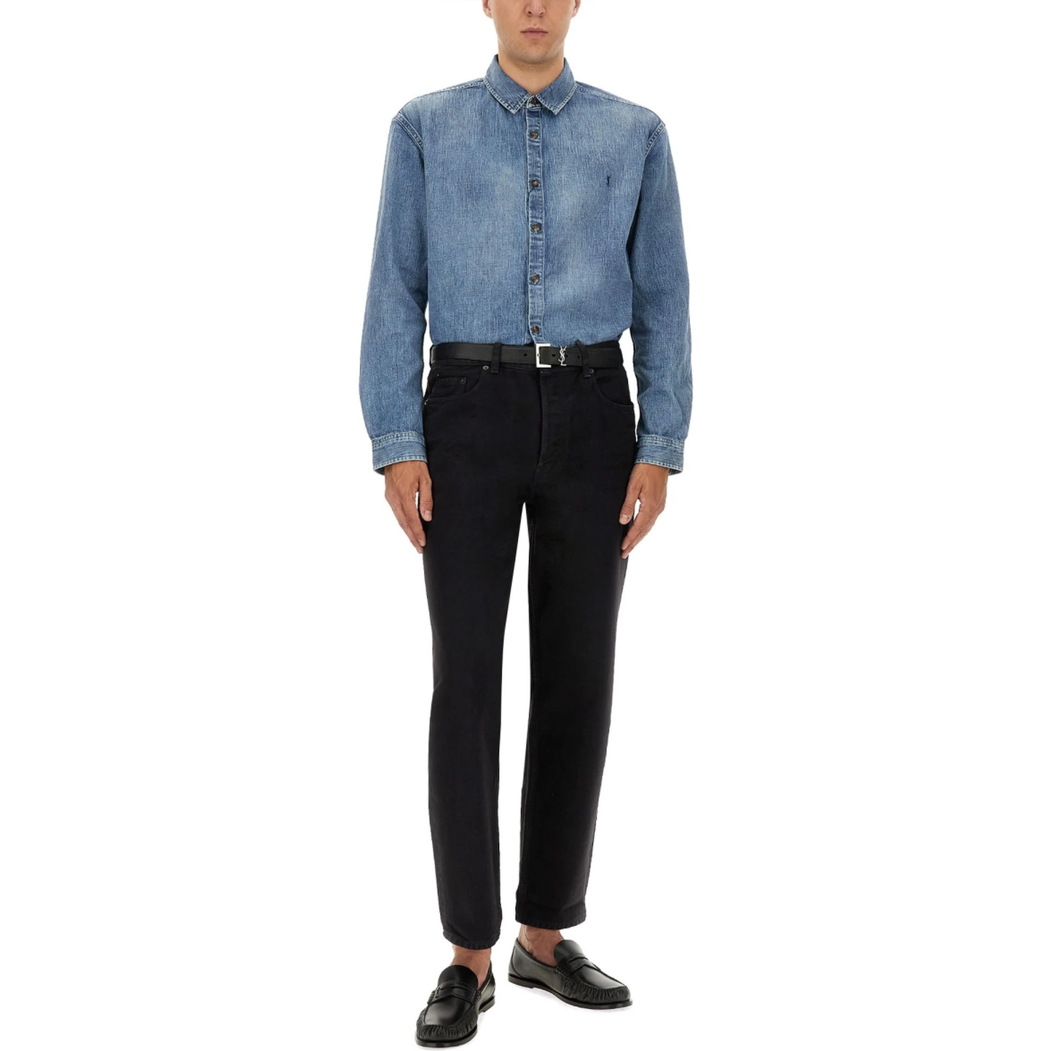 DENIM "CASSANDRE" SHIRT