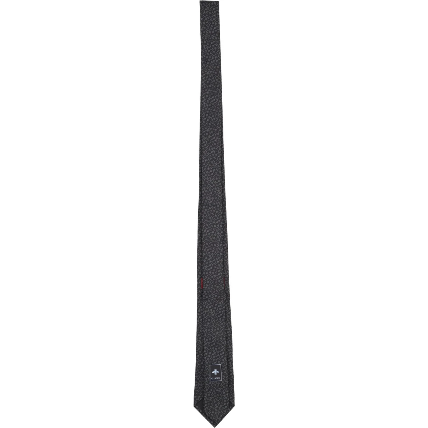 SILK TIE WITH CLAMPS