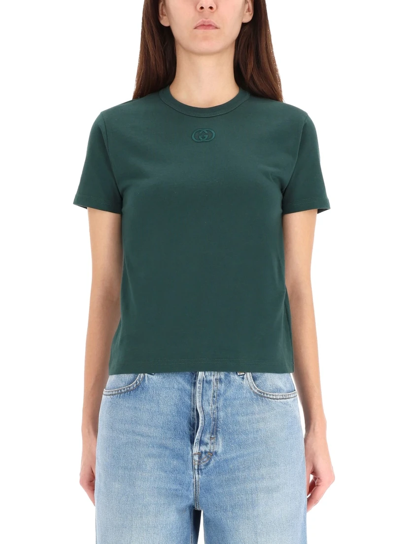 T-SHIRT WITH LOGO EMBROIDERY