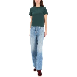 T-SHIRT WITH LOGO EMBROIDERY