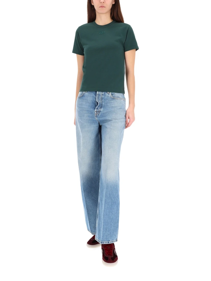 T-SHIRT WITH LOGO EMBROIDERY