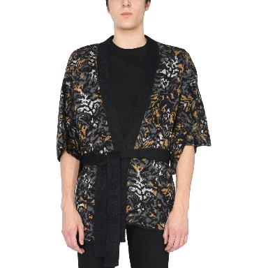JACQUARD KNIT KIMONO