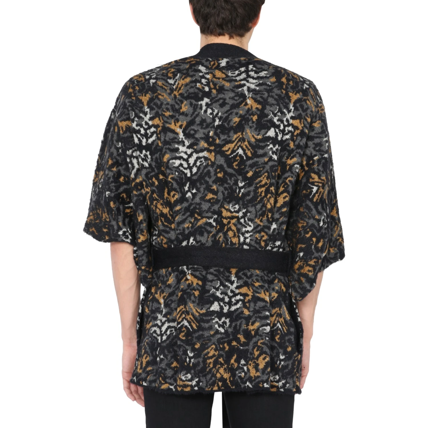 JACQUARD KNIT KIMONO