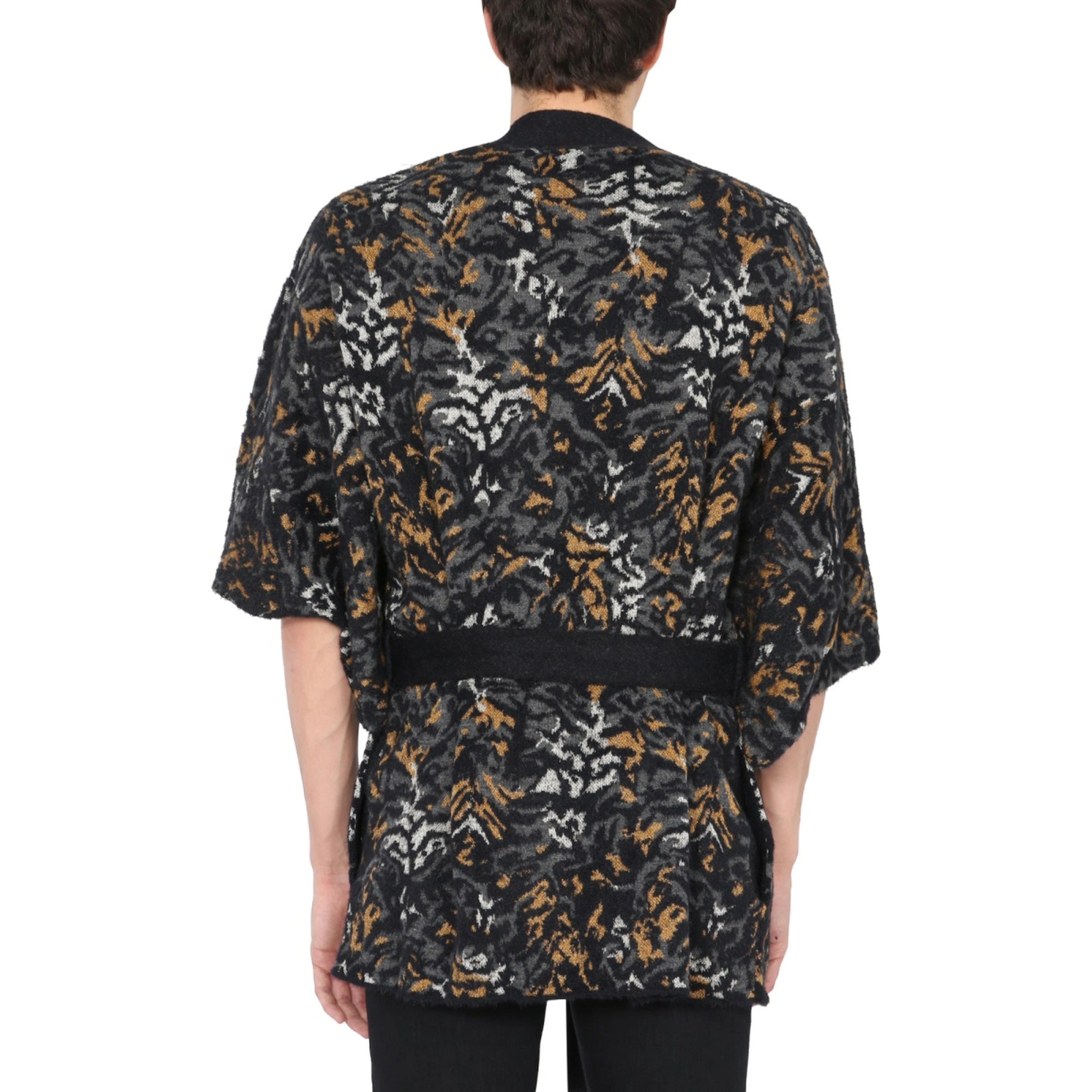 JACQUARD KNIT KIMONO
