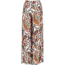 PANTALONE PALAZZO CON CINTURA E MOTIVO PAISLEY