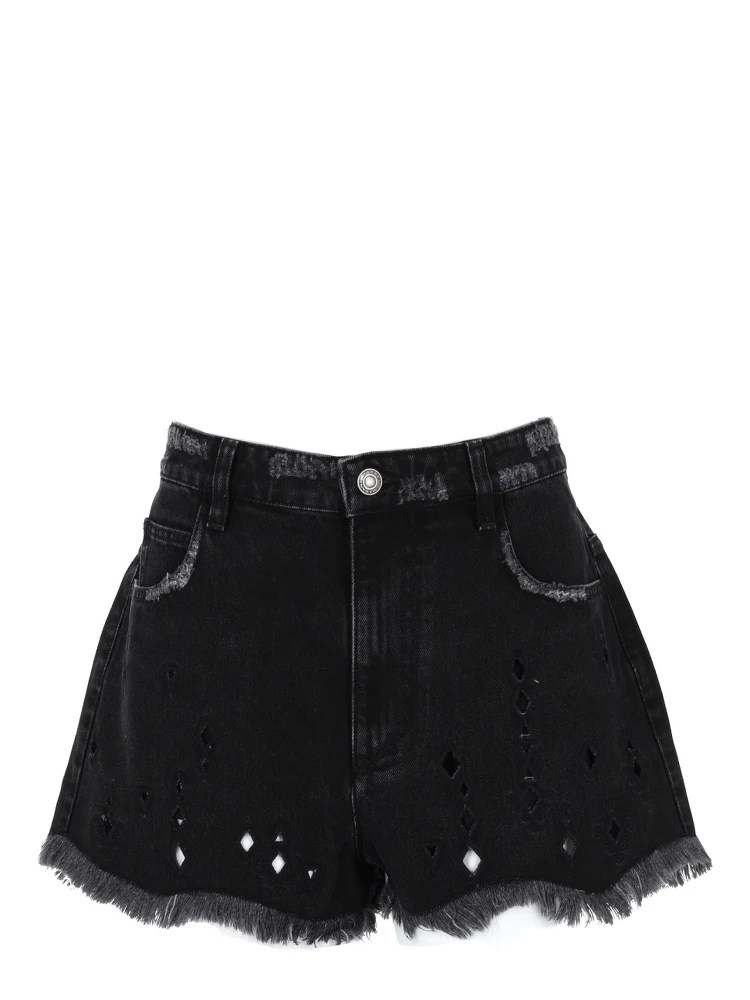 SHORTS "AECIA" CON RICAMI