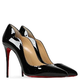 Black Patent Leather Hot Chick Pumps 100