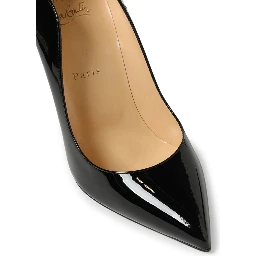 Black Patent Leather Hot Chick Pumps 100