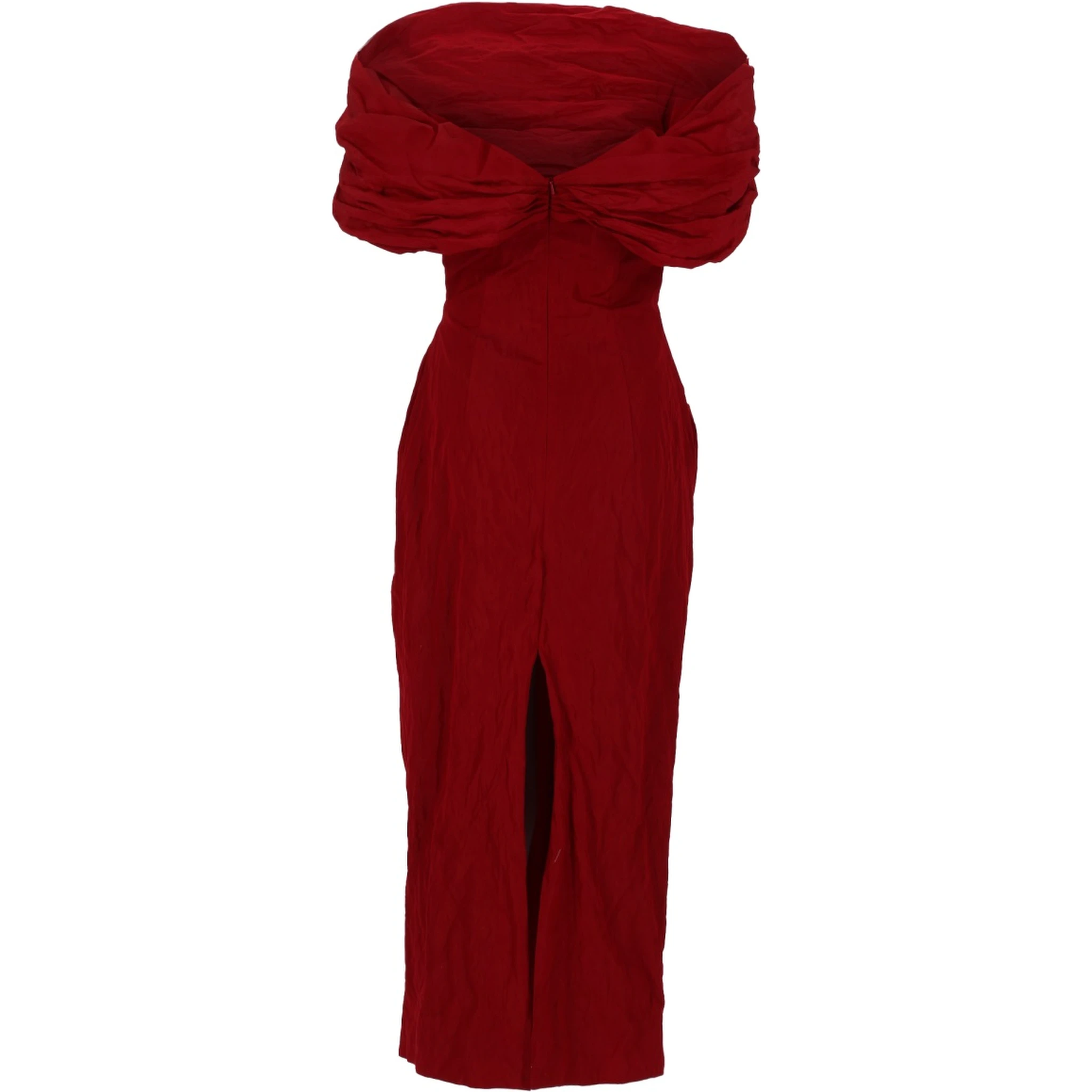 ABITO OFF-SHOULDER MIDI DRAPPEGGIATO