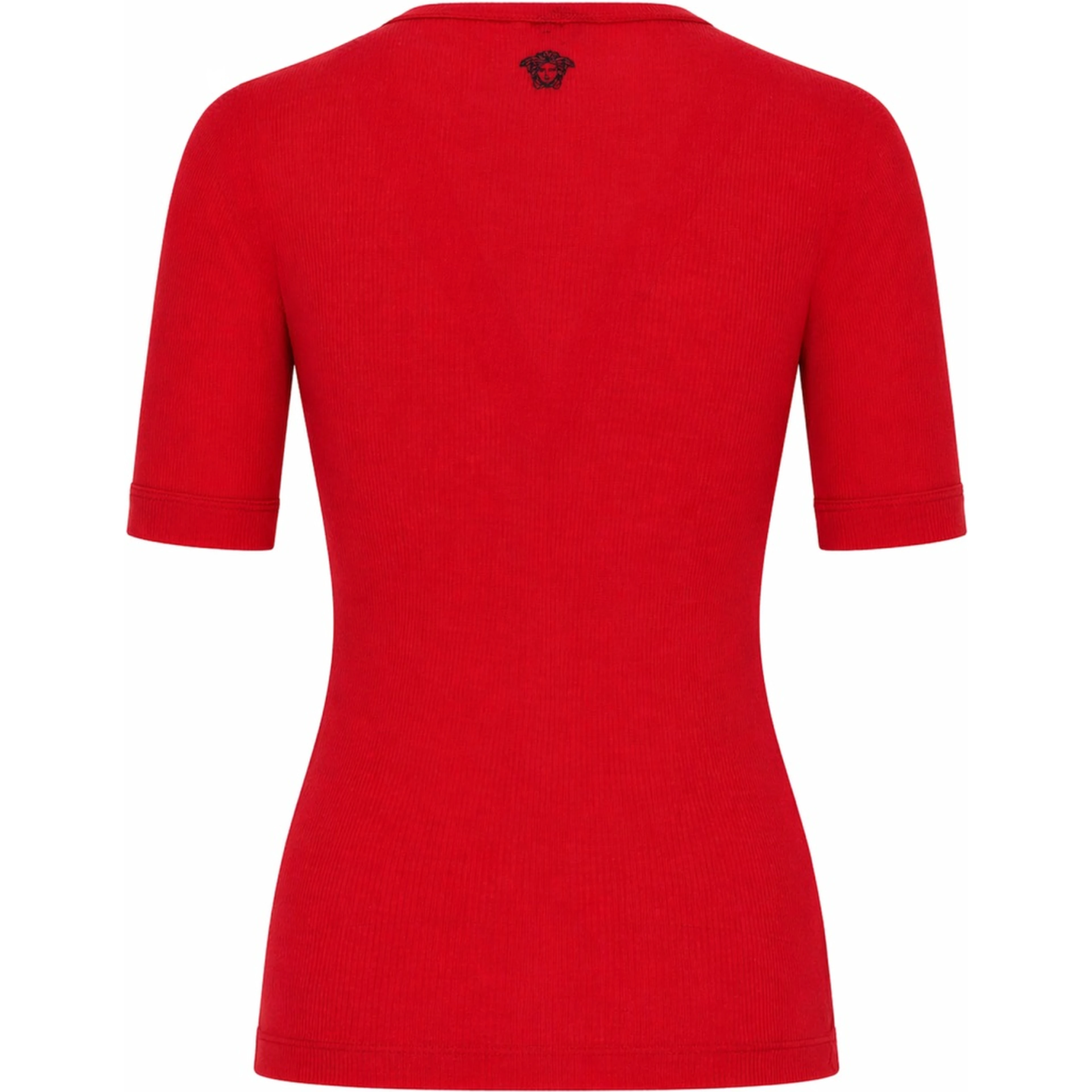 T-SHIRT IN LANA A COSTE CON RICAMO