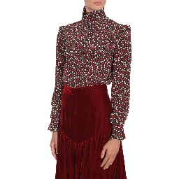 STAND UP COLLAR BLOUSE