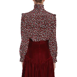 STAND UP COLLAR BLOUSE