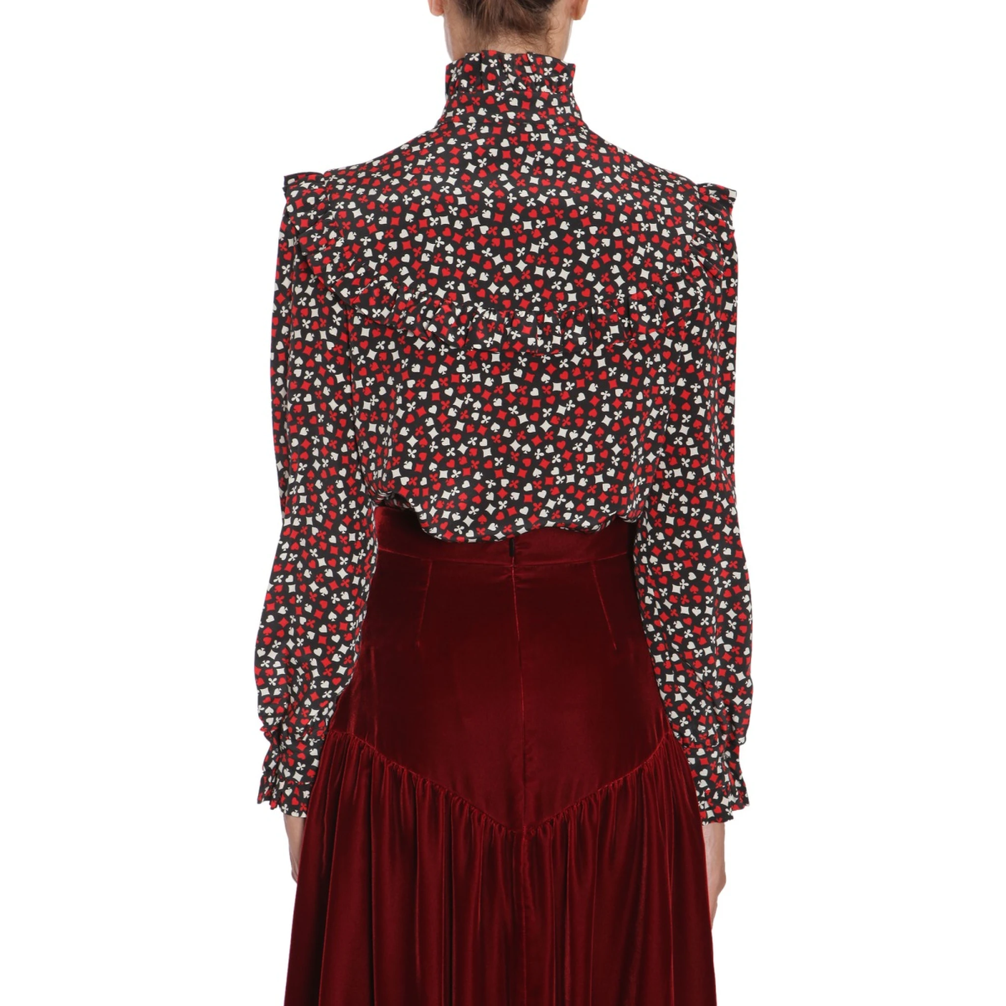 STAND UP COLLAR BLOUSE
