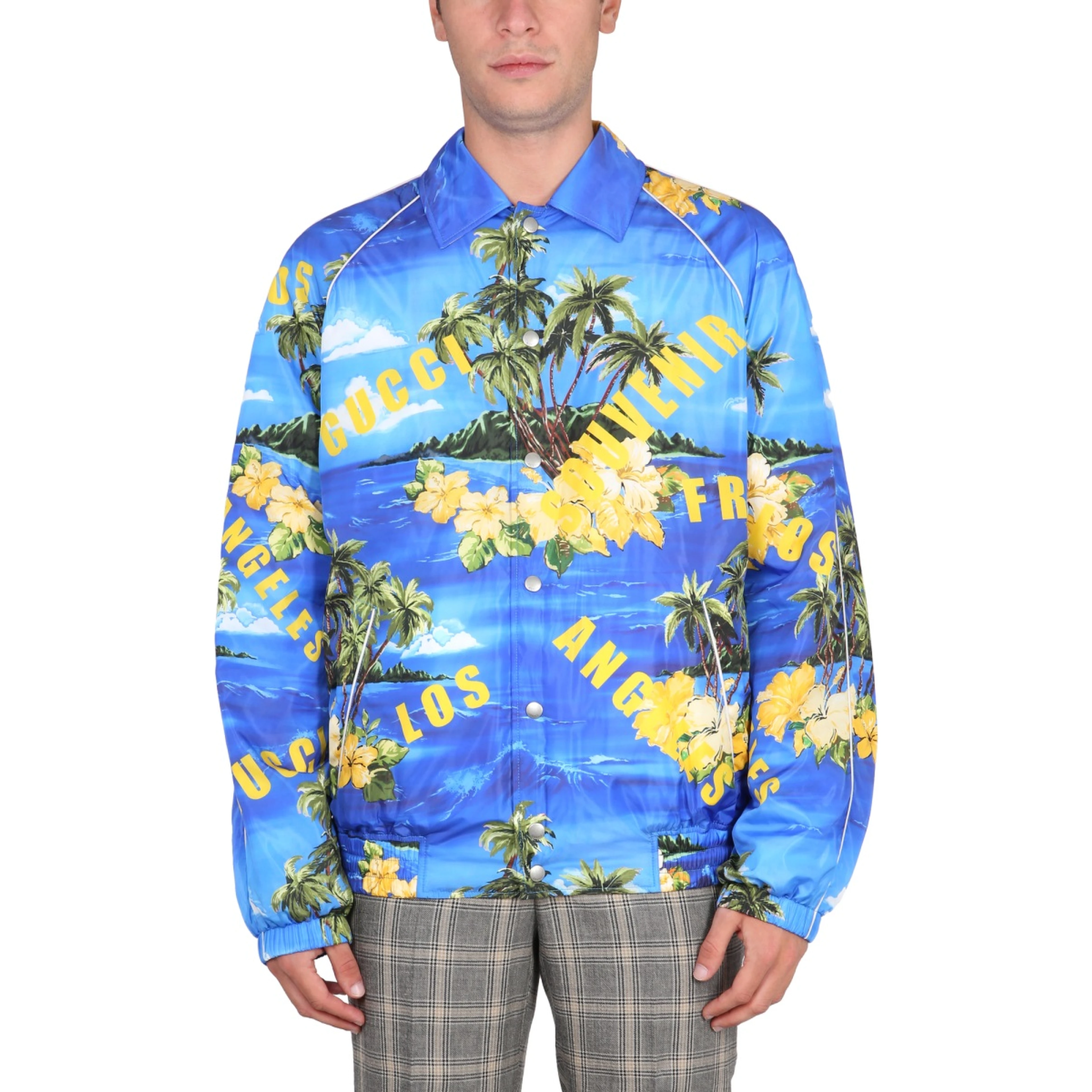 NYLON JACKET WITH PRINT
