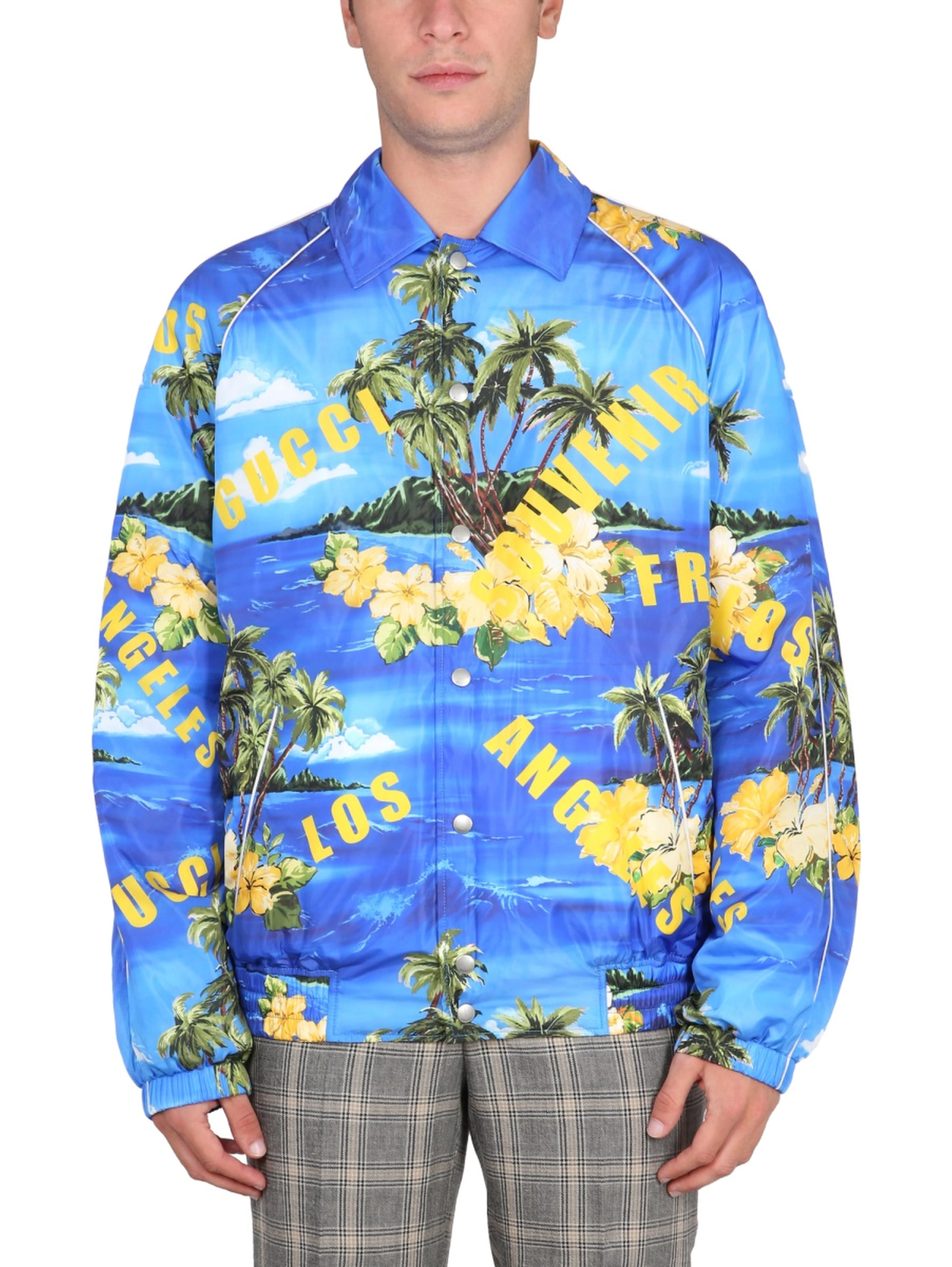 NYLON JACKET WITH PRINT