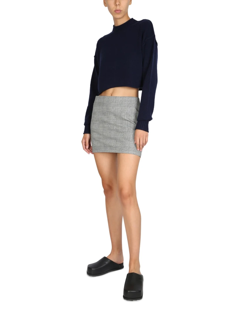 WOOL AND CASHMERE CREW NECK SWEATER