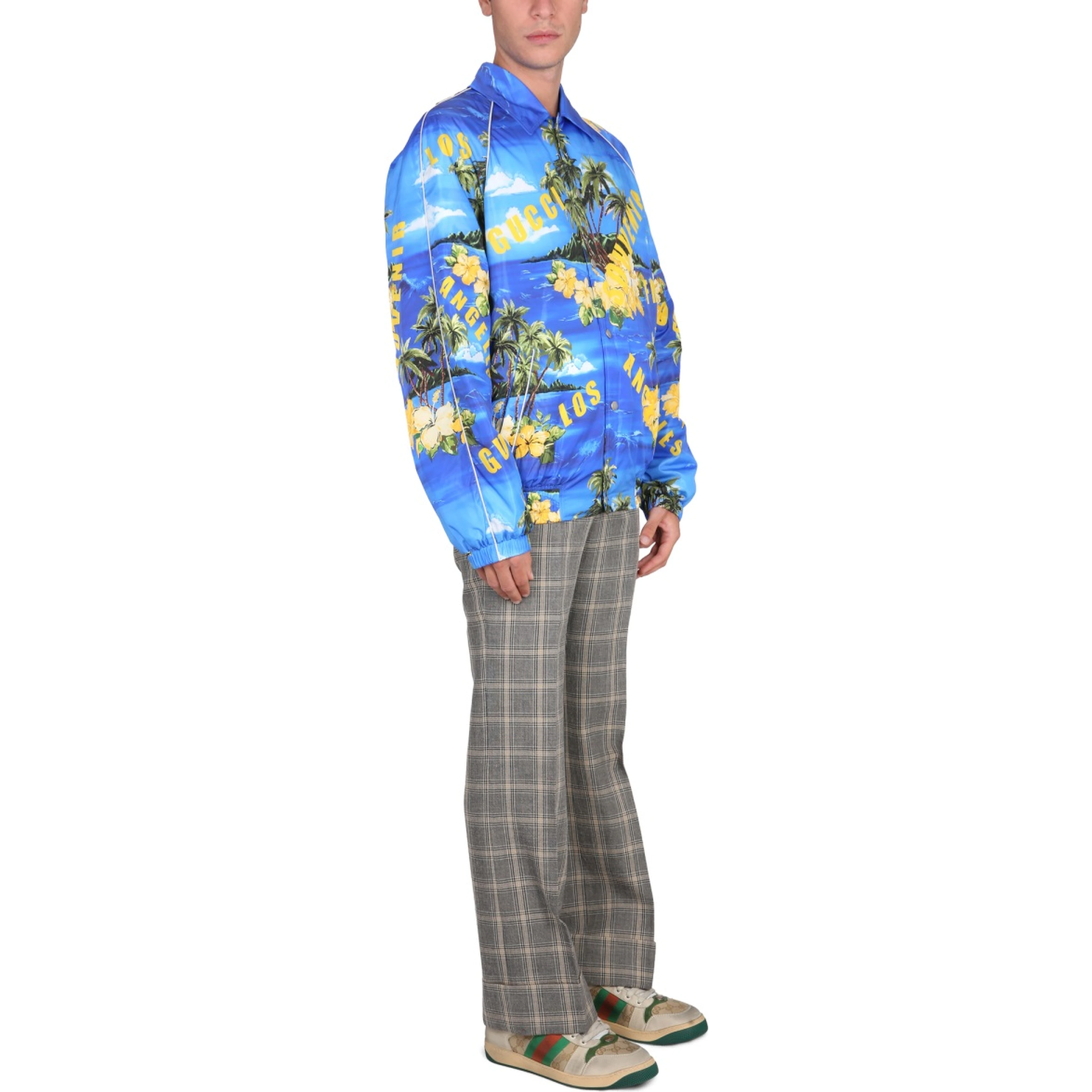 NYLON JACKET WITH PRINT