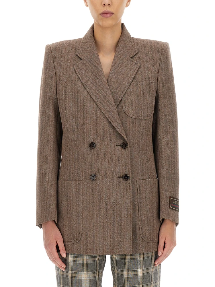HERRINGBONE WOOL JACKET