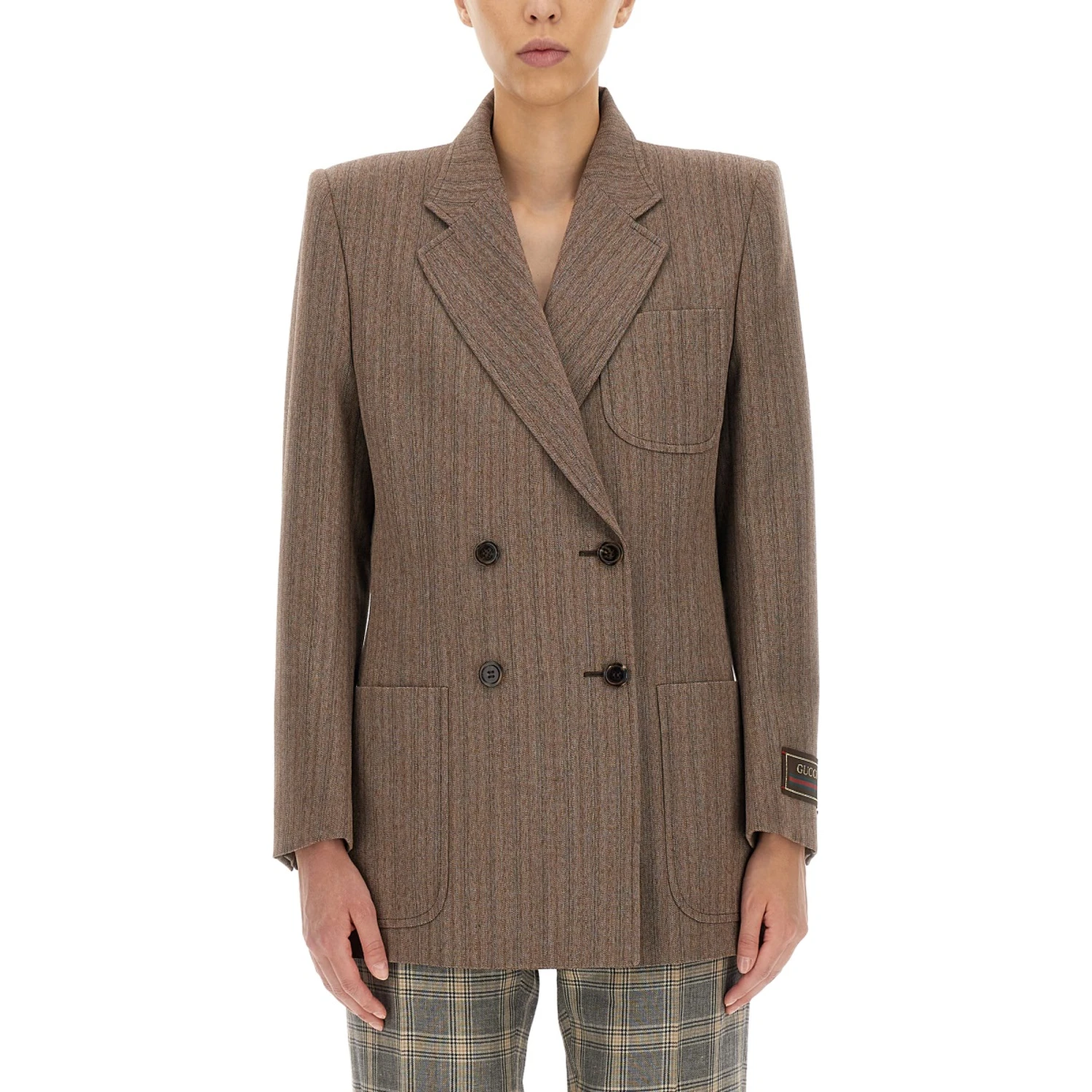 HERRINGBONE WOOL JACKET