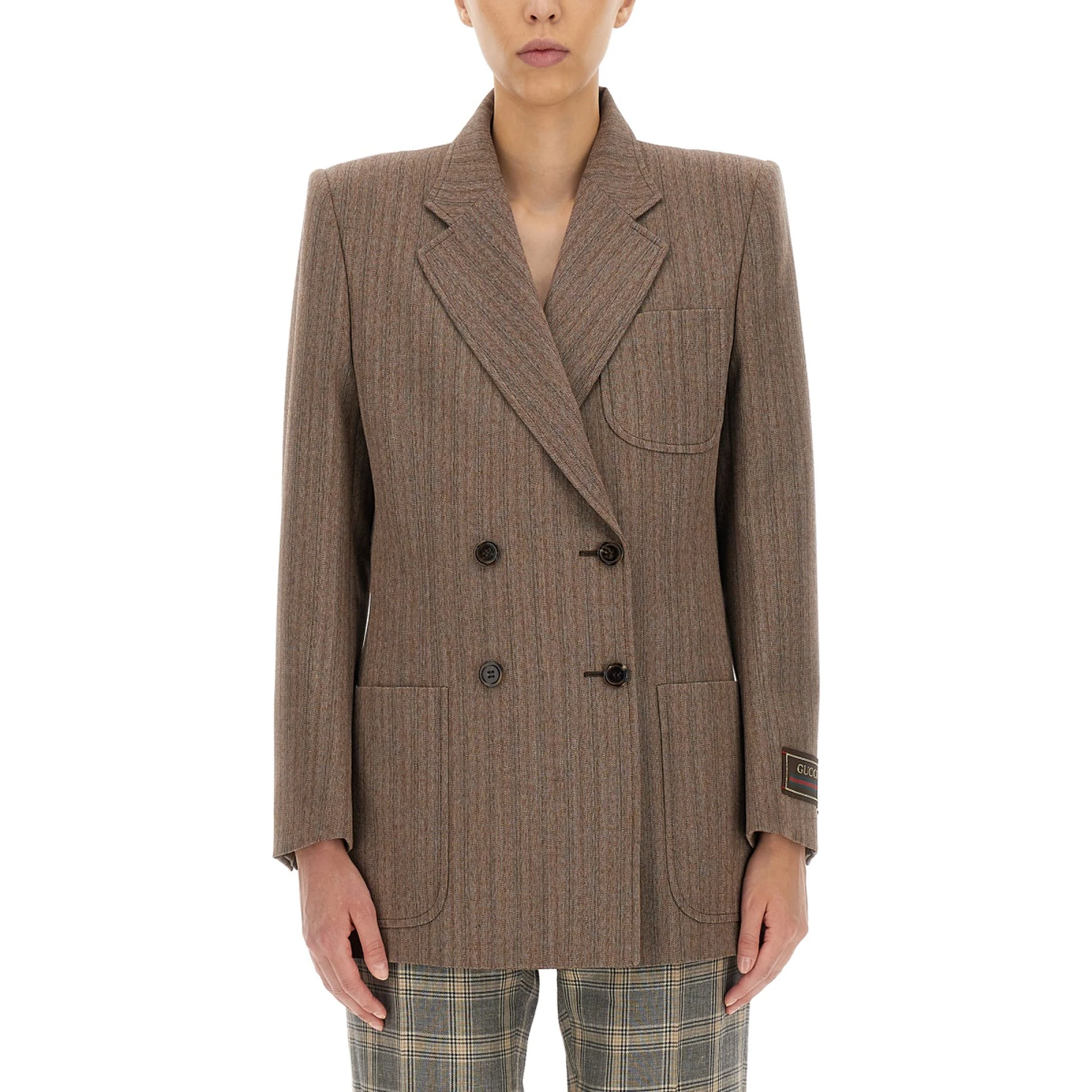 HERRINGBONE WOOL JACKET