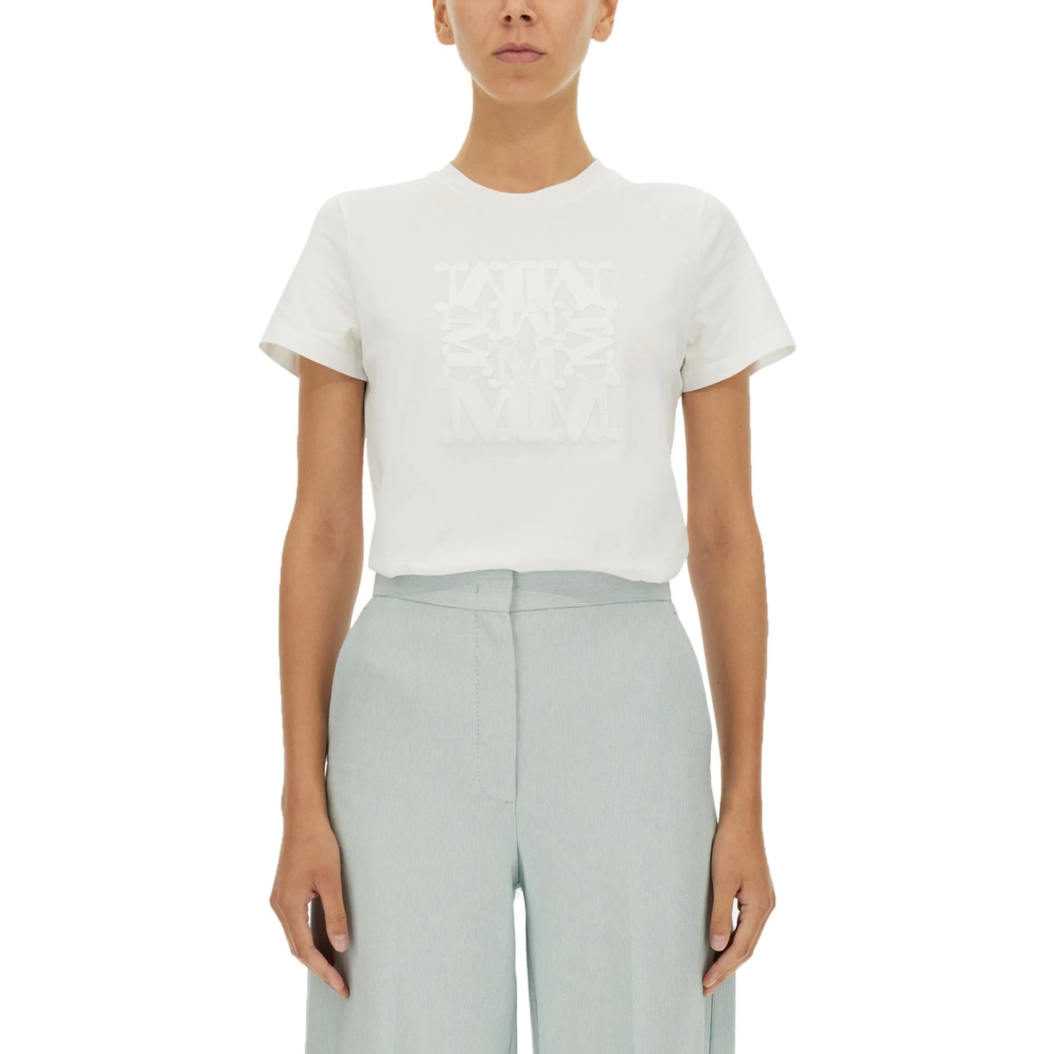 T-SHIRT WITH LOGO PATCH