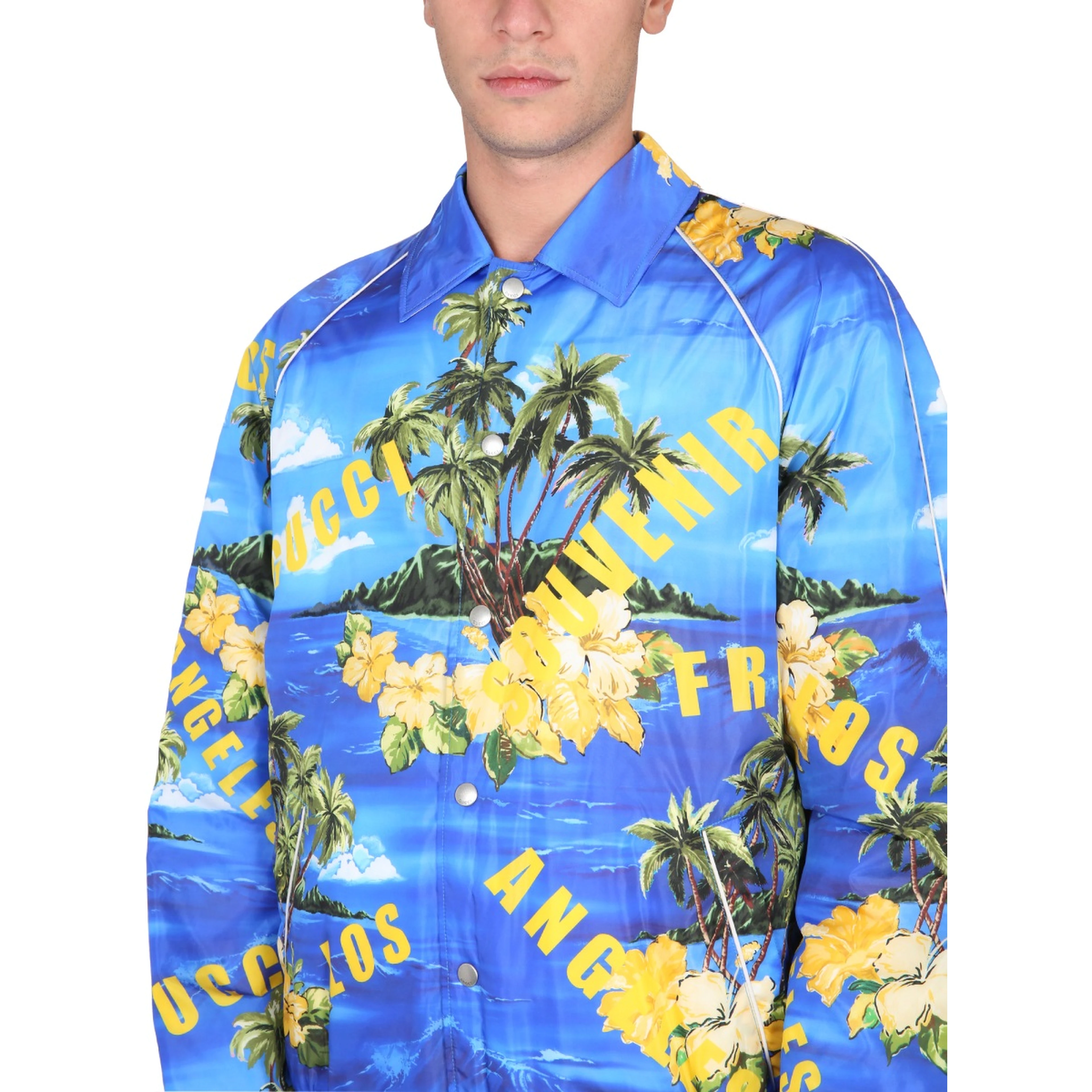 NYLON JACKET WITH PRINT