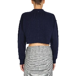 WOOL AND CASHMERE CREW NECK SWEATER