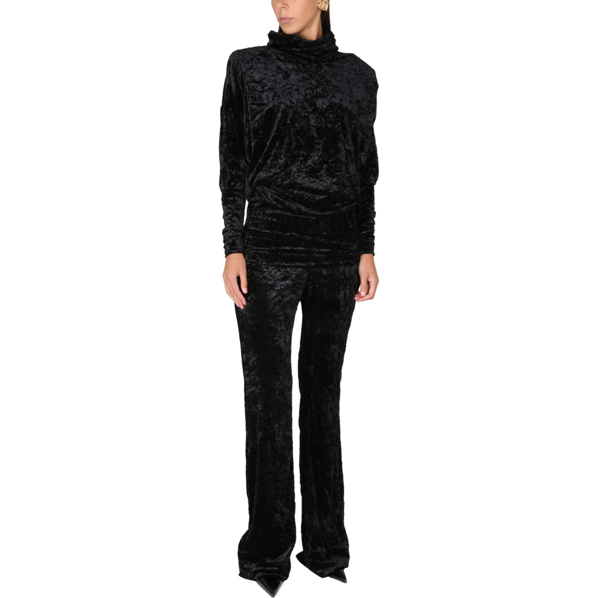 VELVET TURTLENECK TOP