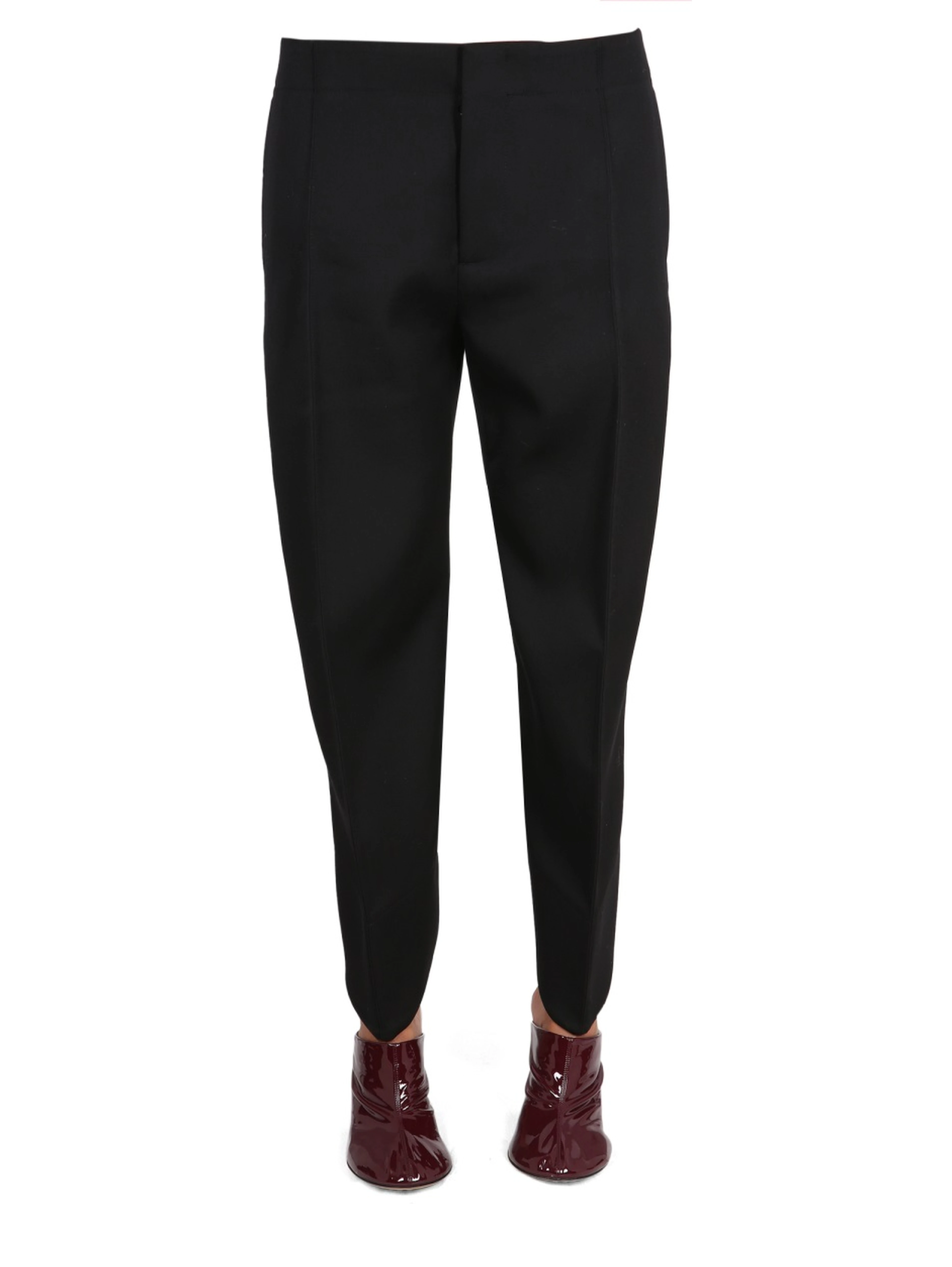 COMPACT WOOL PANTS