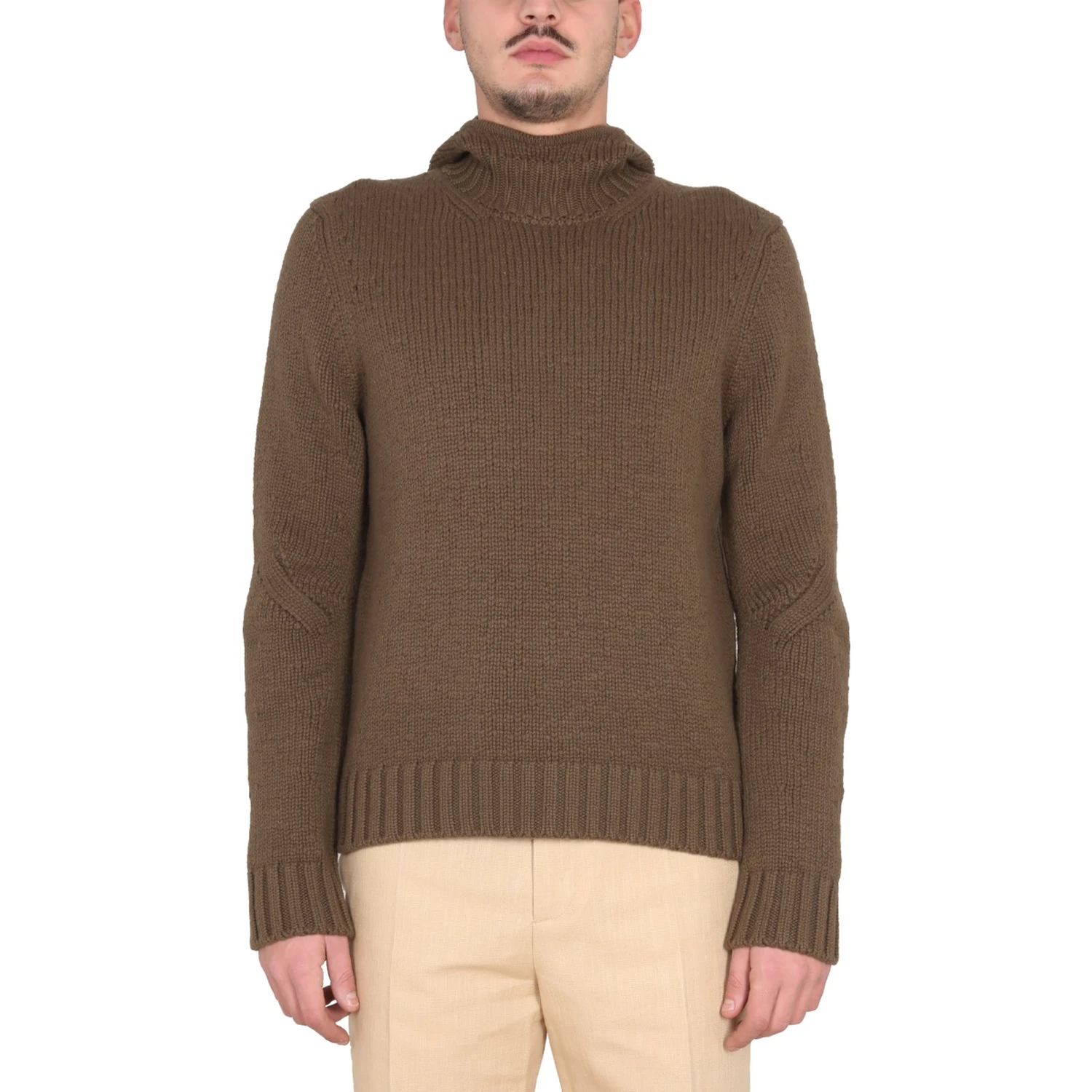 TEXTURED JERSEY WITH HOOD