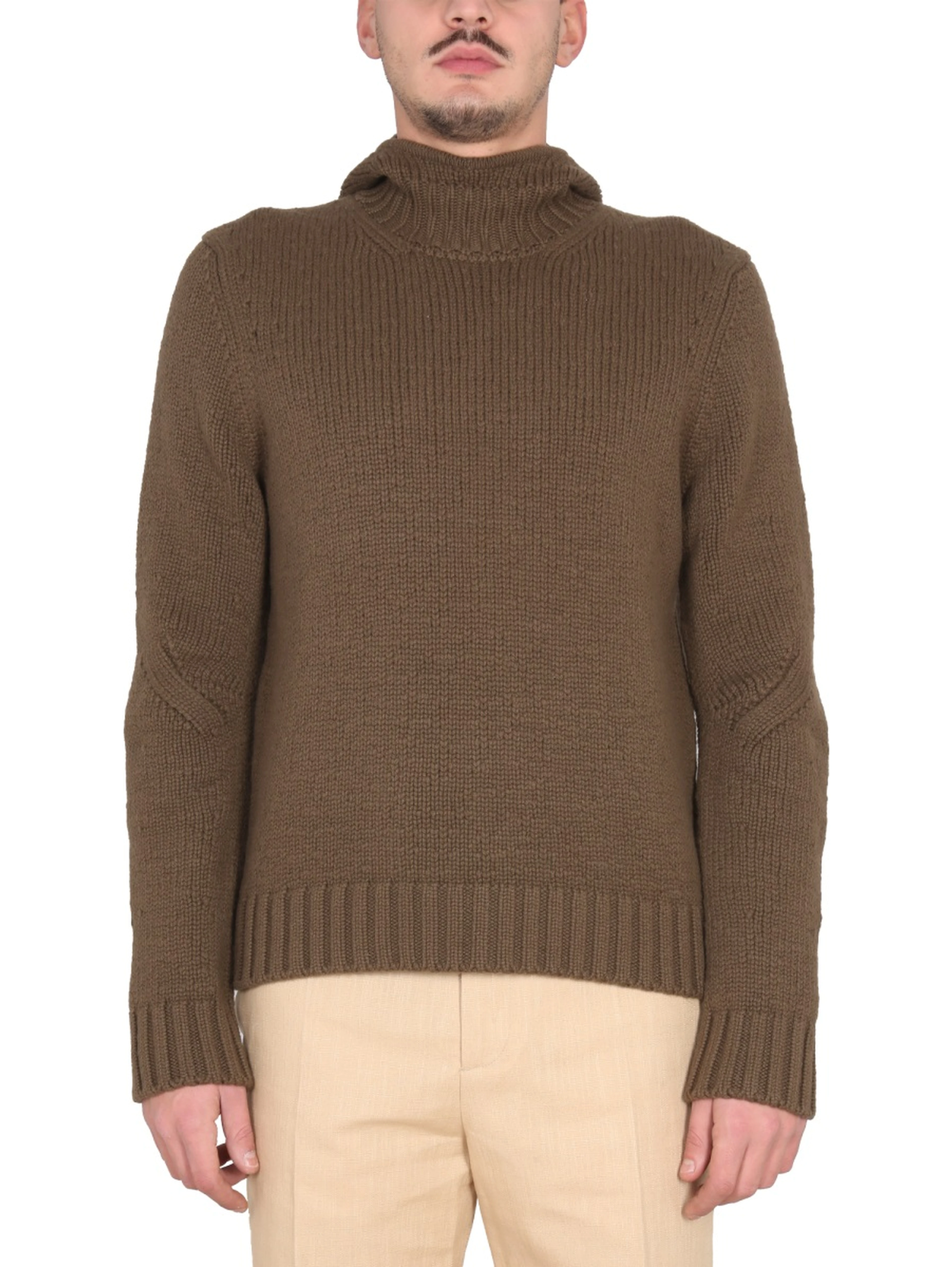 TEXTURED JERSEY WITH HOOD