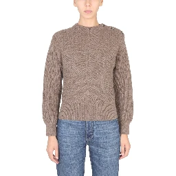 ALPACA KNIT WITH CHEVRON PATTERN