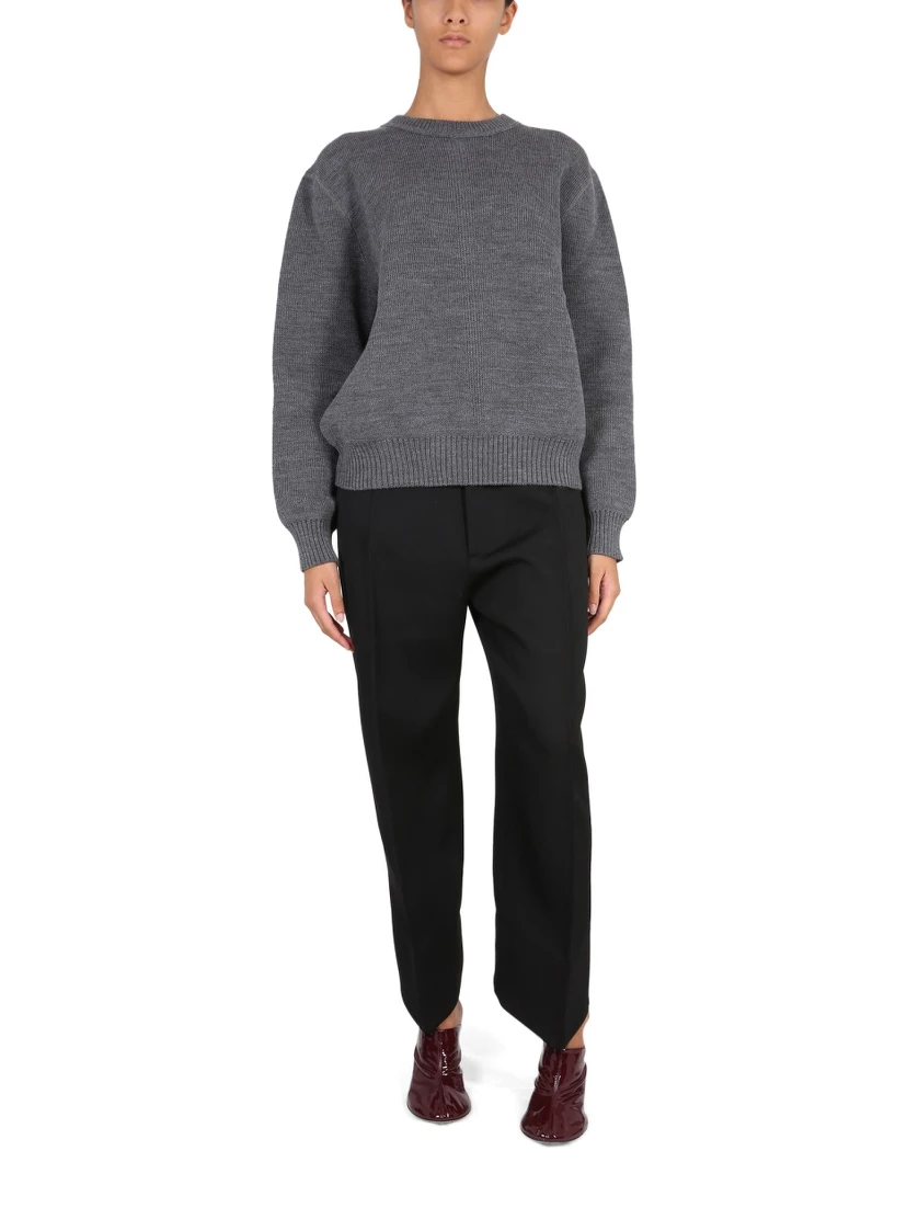 COMPACT WOOL PANTS