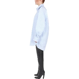 SHIRT WITH CURVED BACK