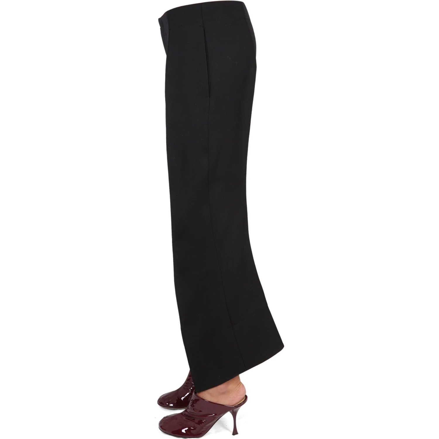 COMPACT WOOL PANTS