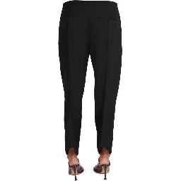 COMPACT WOOL PANTS