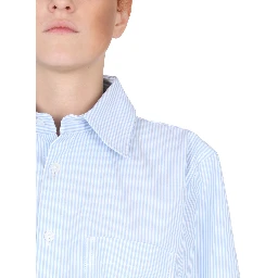 SHIRT WITH CURVED BACK
