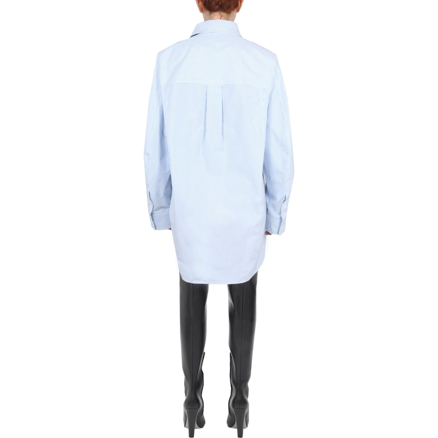 SHIRT WITH CURVED BACK
