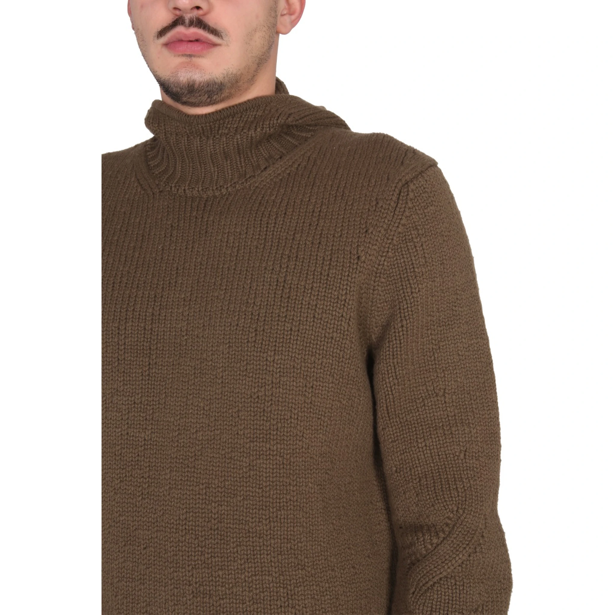 TEXTURED JERSEY WITH HOOD