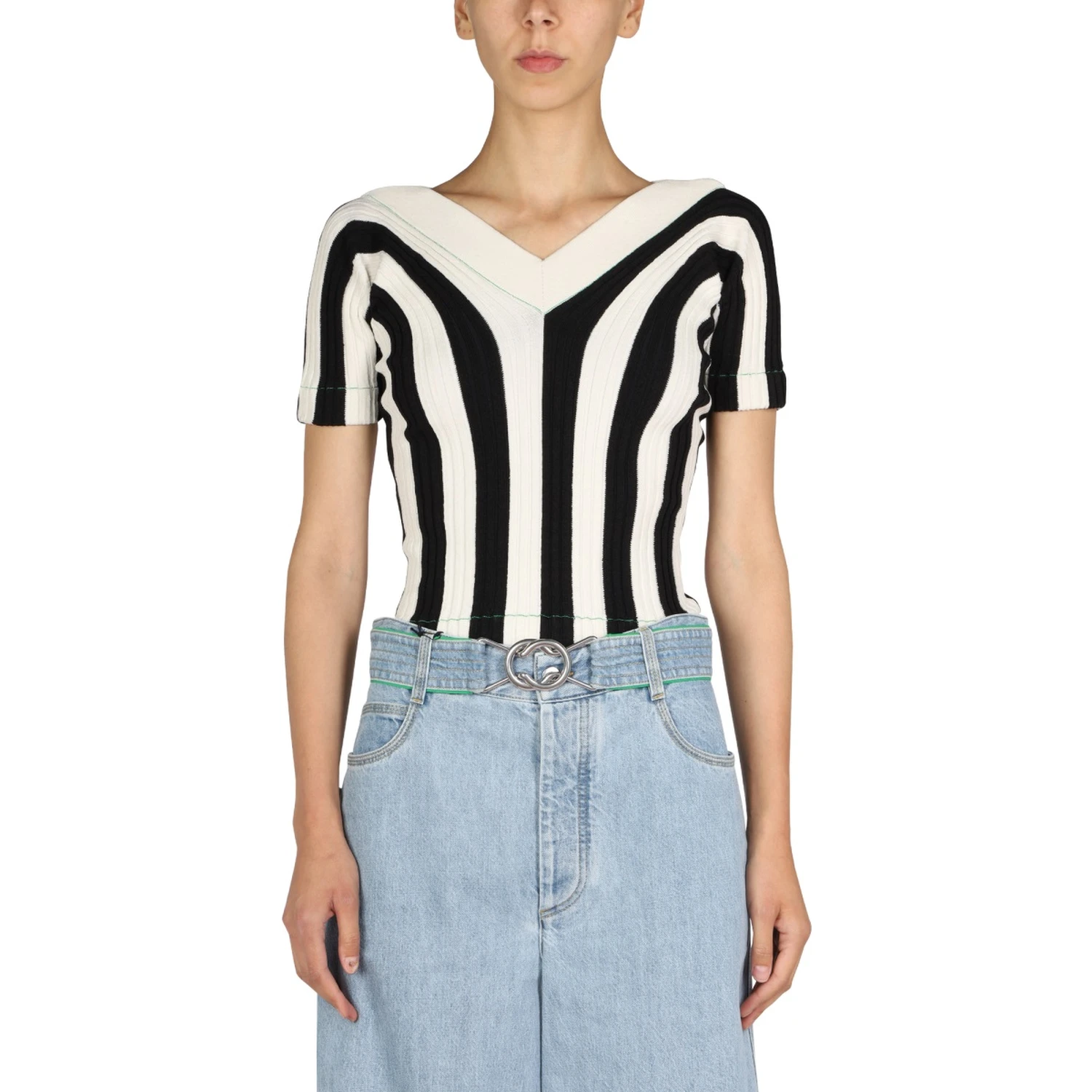 STRIPED PATTERN TOP