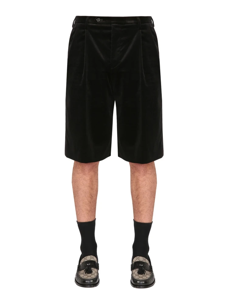 STRETCH VELVET SHORTS