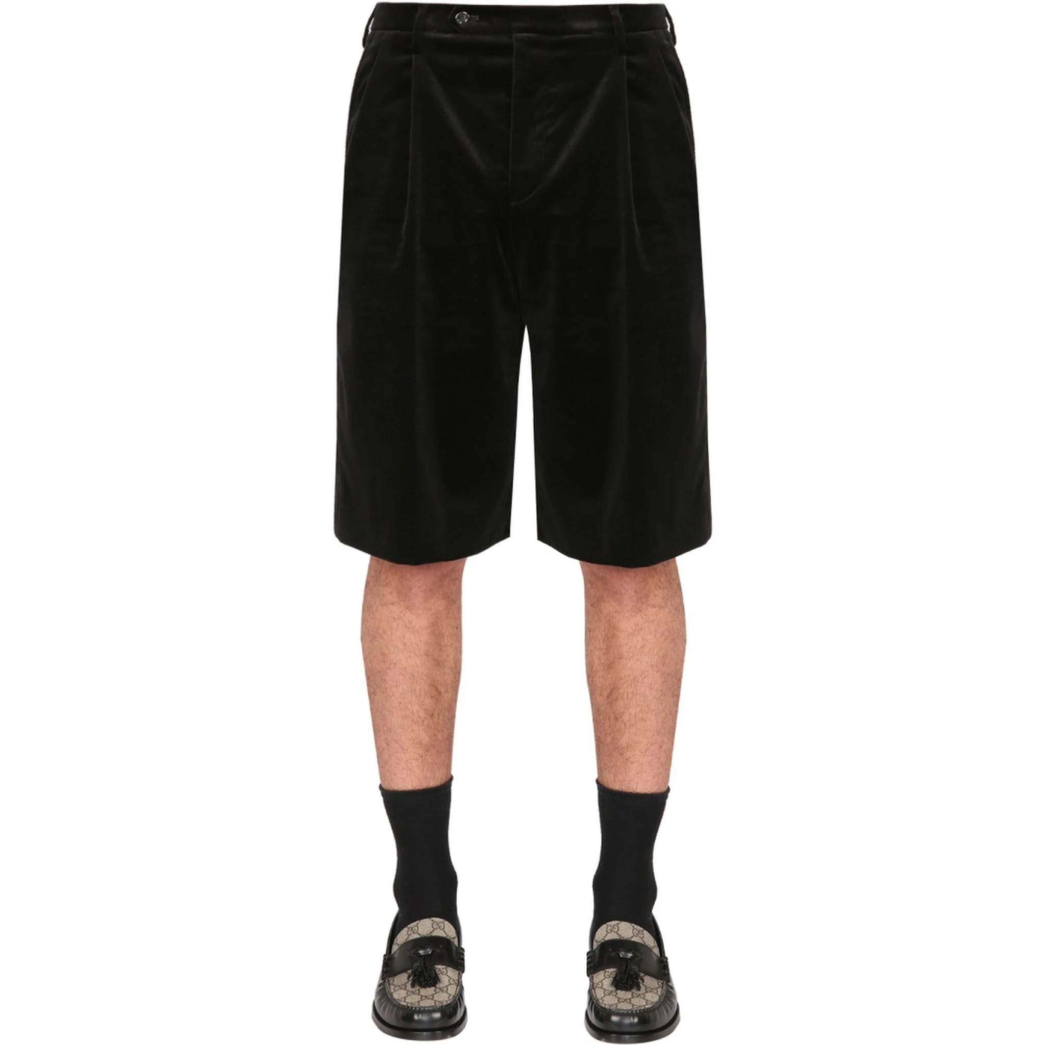 STRETCH VELVET SHORTS