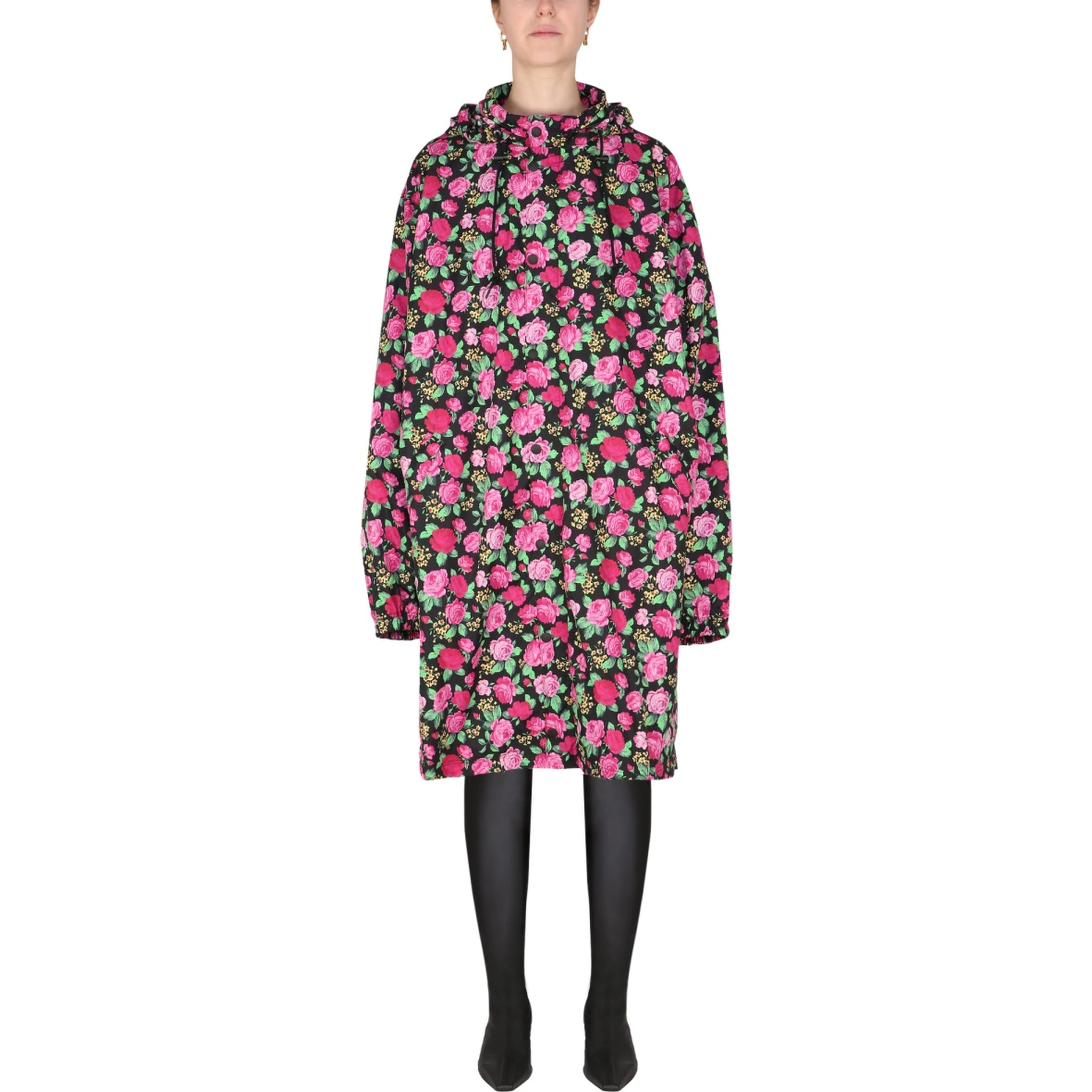 COAT WITH FLORAL PATTERN