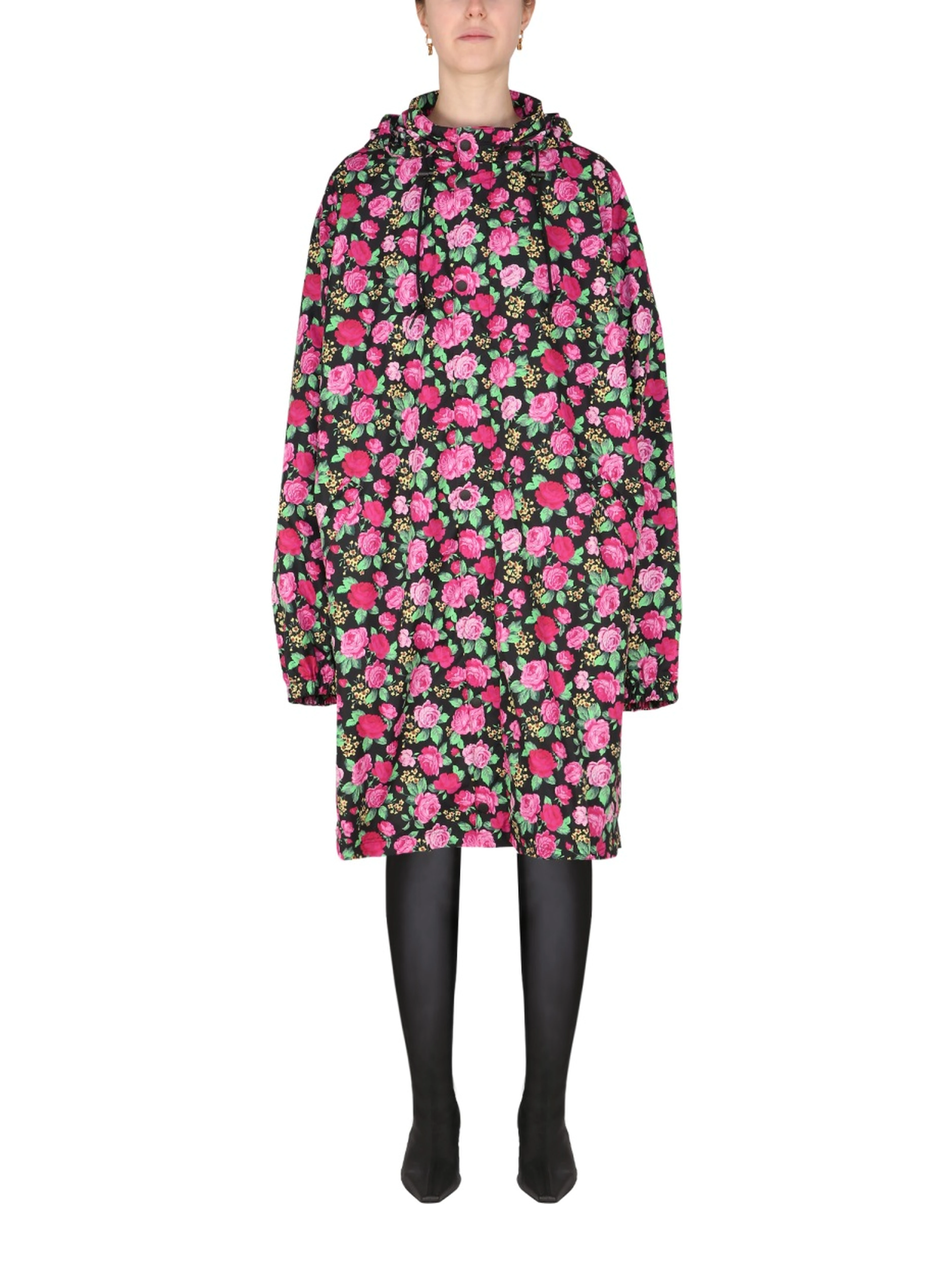 COAT WITH FLORAL PATTERN