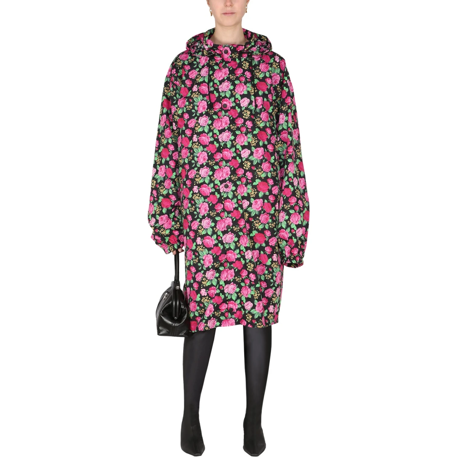 COAT WITH FLORAL PATTERN