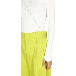 CONTRASTING SEAMS SWEATER