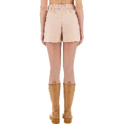 COTTON GABARDINE SHORTS
