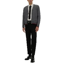 WEB PATTERN CARDIGAN