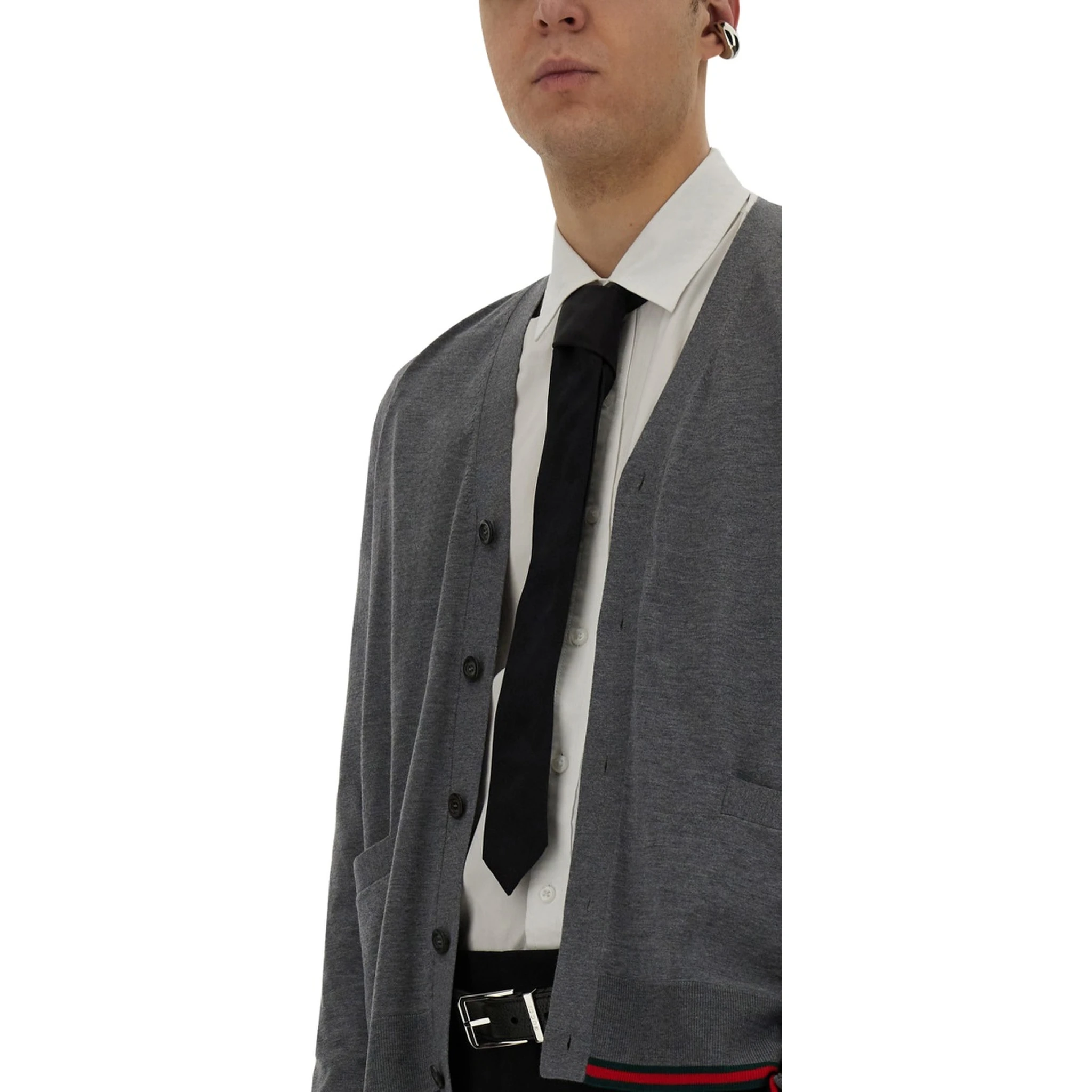 WEB PATTERN CARDIGAN