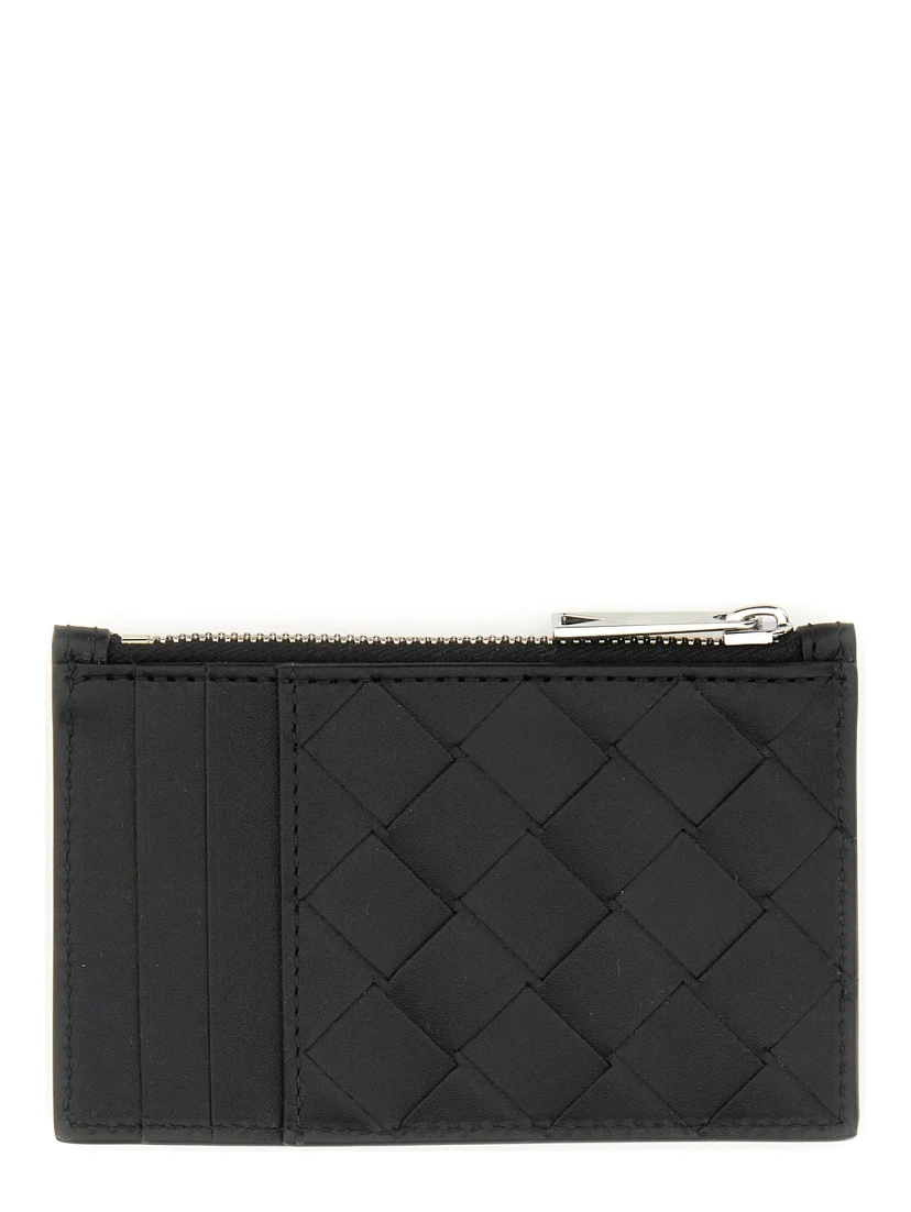 WOVEN CARD HOLDER WITH ZIPPER